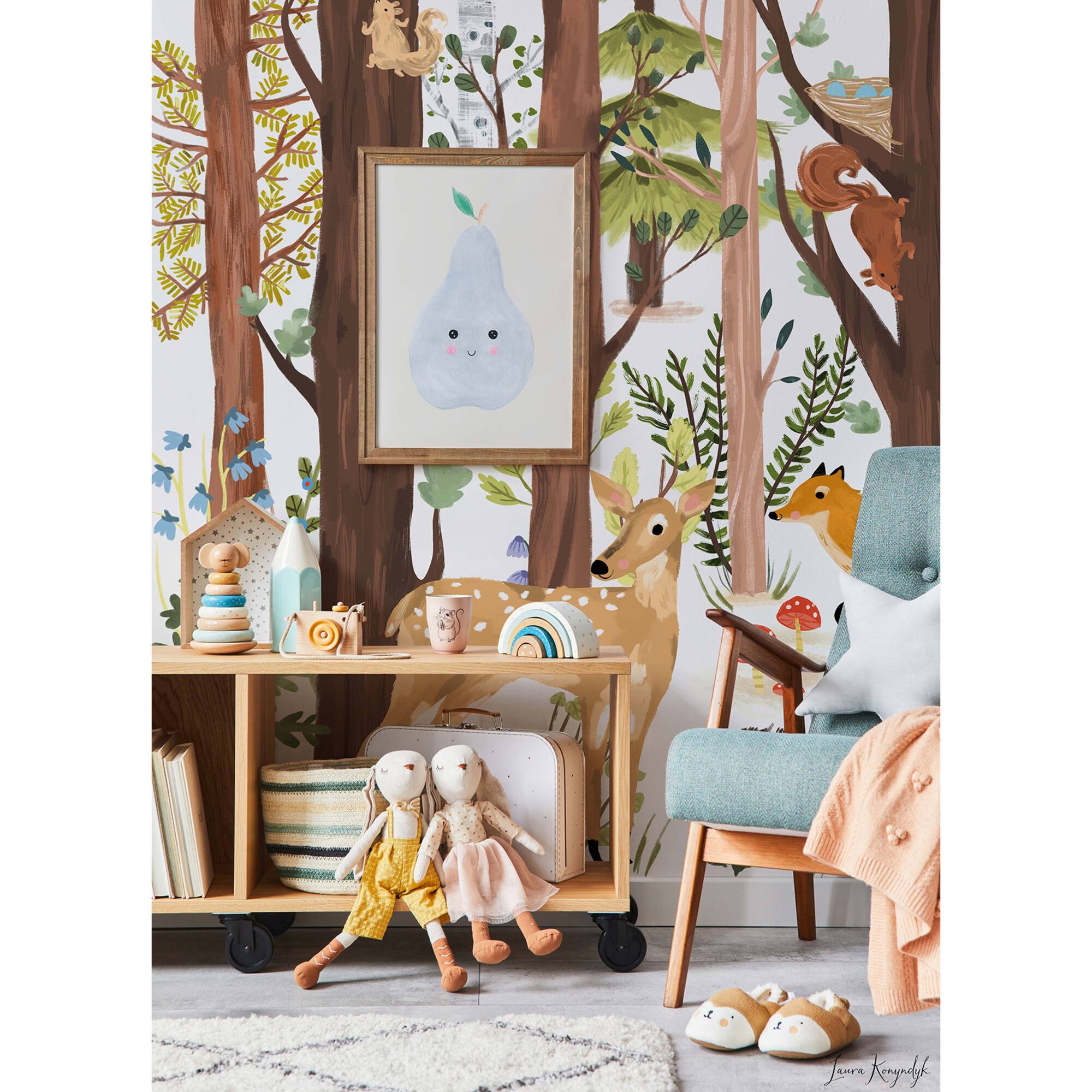 RoomMates Forest Animal Hide & Seek Peel & Stick Wall Mural